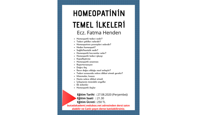 Homeopatinin Temel İlkeleri